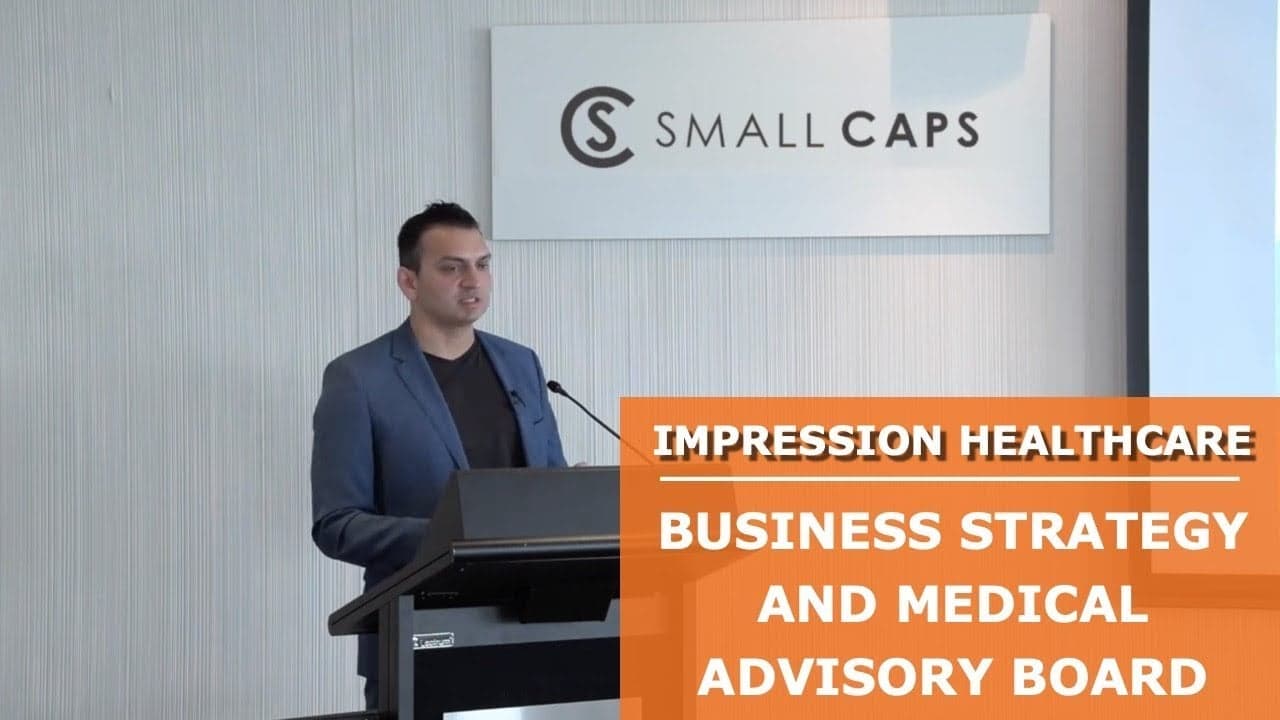 Dr Sud Agarwal discusses the business strategy and medical advisory board at Impression Healthcare